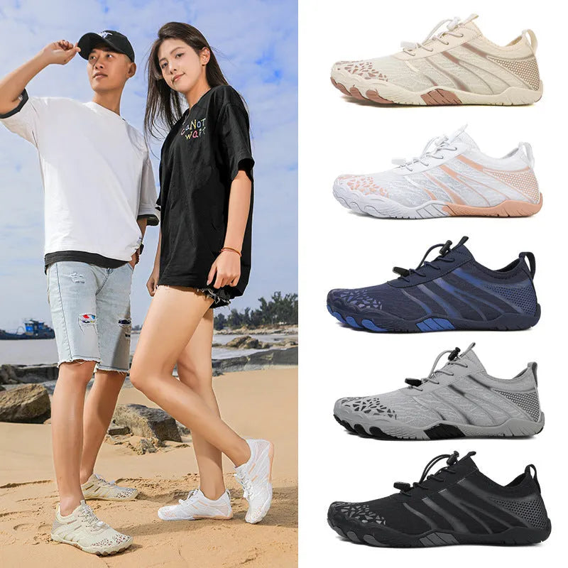 Men's casual lycra stretch fabric shoes for beach running in multiple colours