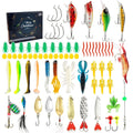 Christmas Mino Bog metal fishing set with 24 pieces in blind box packaging