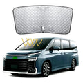 Custom car windshield sunshade for Toyota NOAH XOVY 90 series in silver tape material