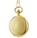 Retro mechanical pocket watch with hollow floral dial and transparent case back in alloy.