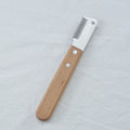Pet stripping comb with wood handle for removing floating hair from cats and dogs