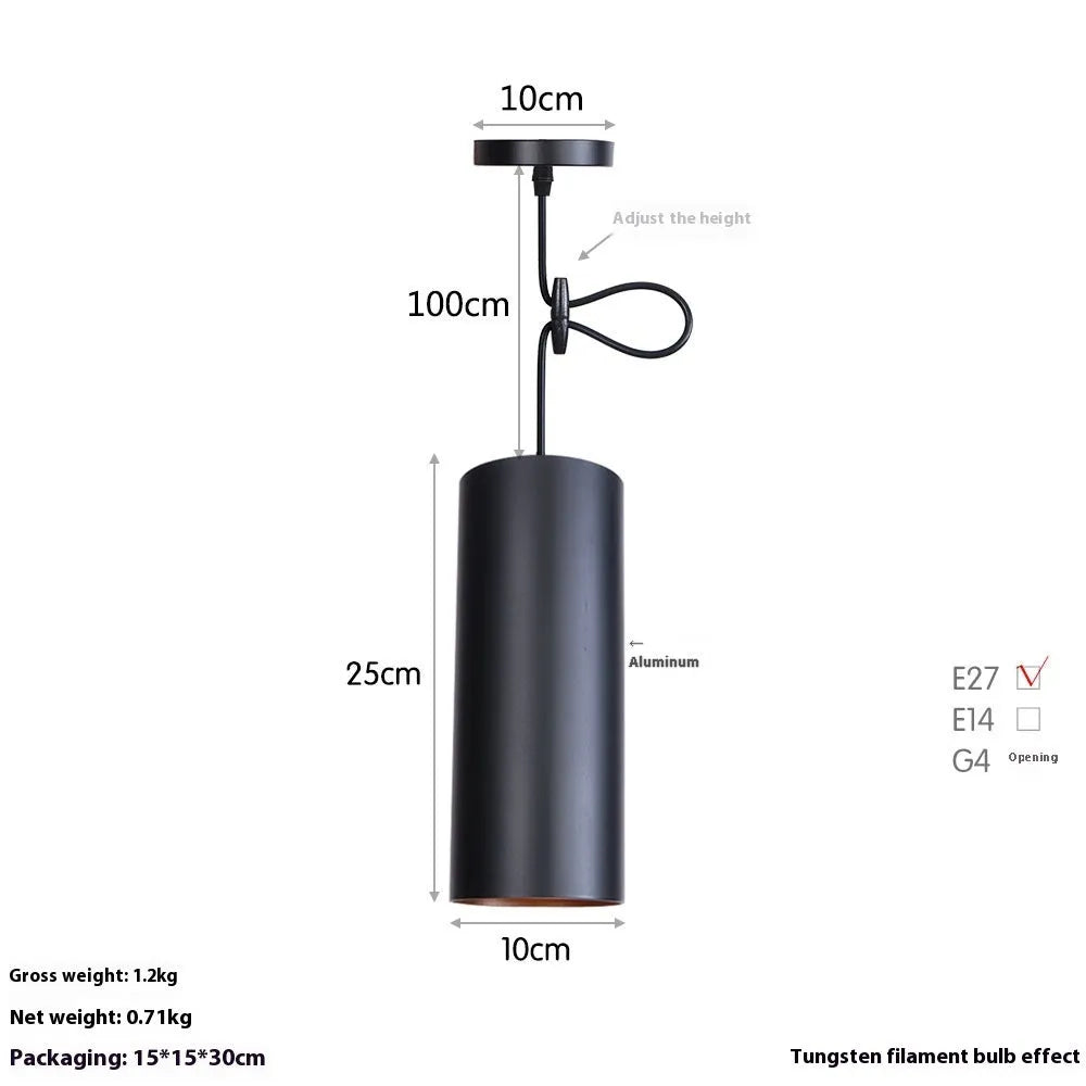 Retro iron art chandelier with matte black D8053 finish for bedroom or living room