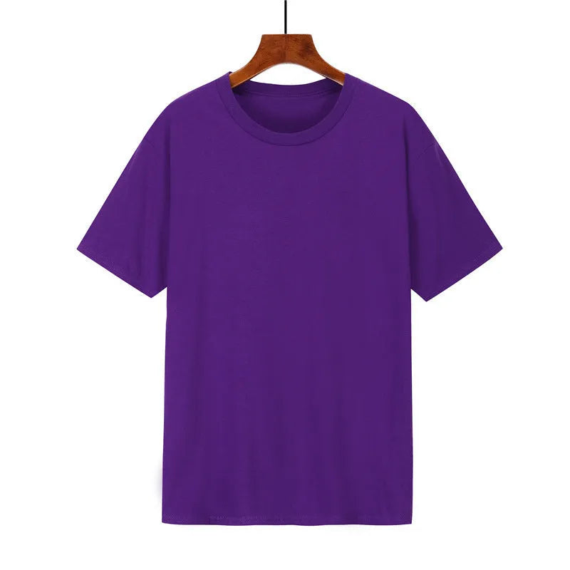 Black cotton T-shirt for men with loose-fitting short sleeves and printed design
