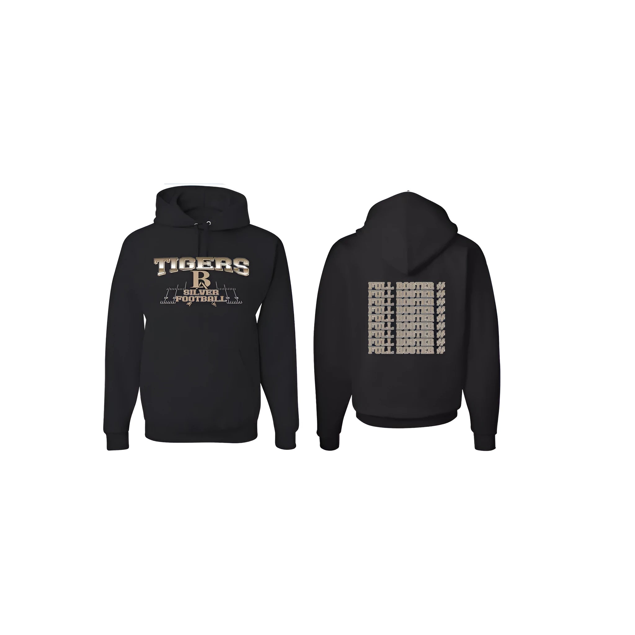Black polyester leisure sports hoodie with European size drop-shoulder sleeves