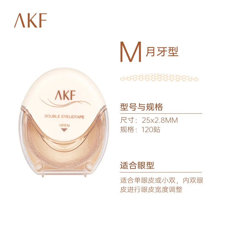 Roll of invisible lace double eyelid stickers in three colour options.