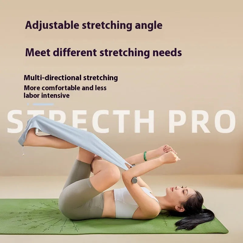 Yoga multi-function stretching tool for shoulder back hip open stretching in grey or pink