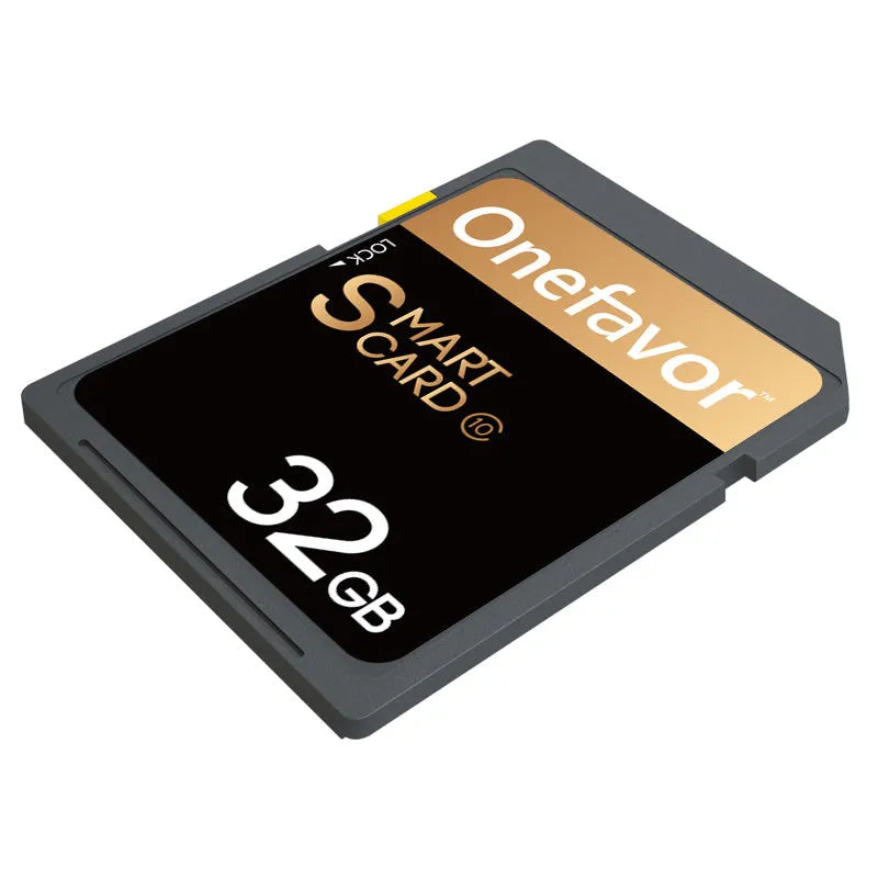 Stainless steel SD to PCMCIA adapter card with a 32GB SDHC card for Mercedes-Benz vehicles.
