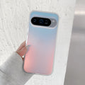 Colourful laser frosted matte phone case for Google models on a table