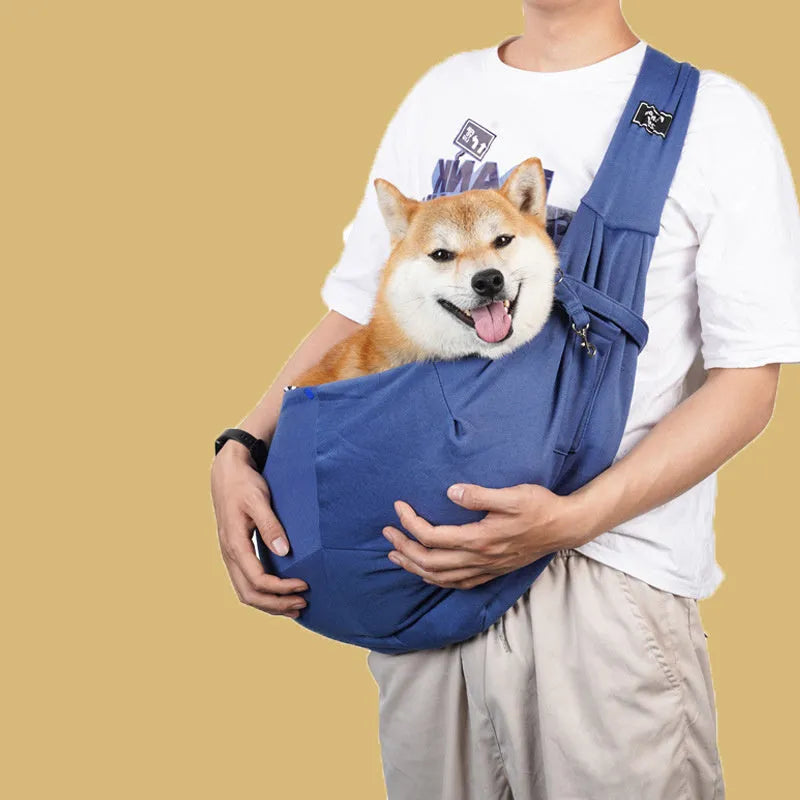 Foldable cat messenger bag with breathable mesh fabric in multiple colour options