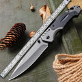 Outdoor folding knife with alloy construction measuring 225mm in length