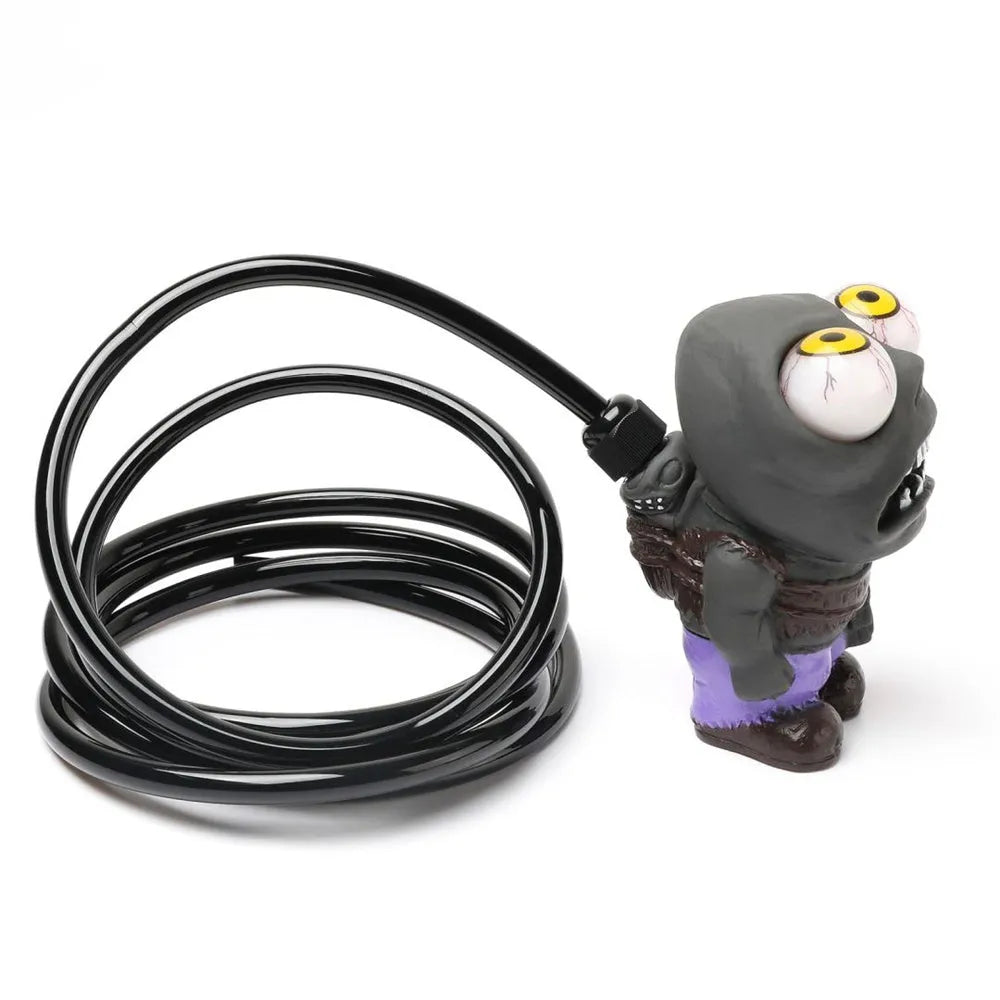 Turbo car blow-off valve decoration kit with explosive eye doll, pressure valve, copper tube, and clips.