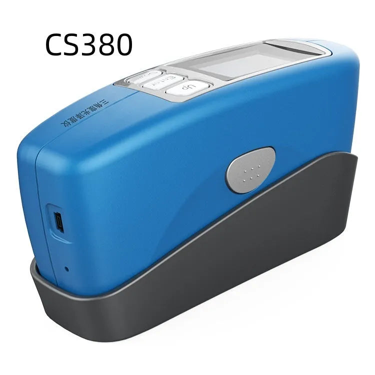 Portable glossiness tester for ceramic and stone surface measurement with angle selection options