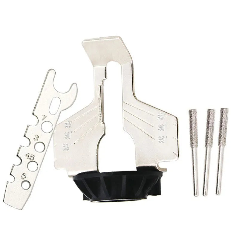 Silver metal electric chain grinding machine with 20mm blade for chainsaw sharpening