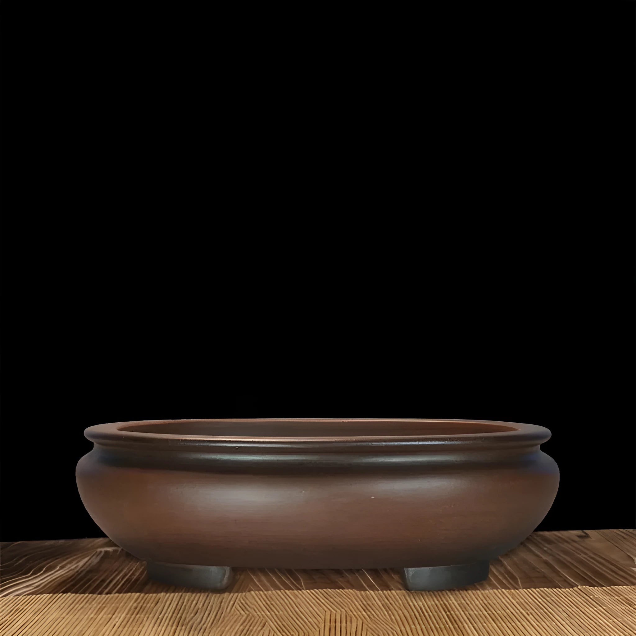 Purple sand handmade classical style flowerpot for indoor desktop gardening