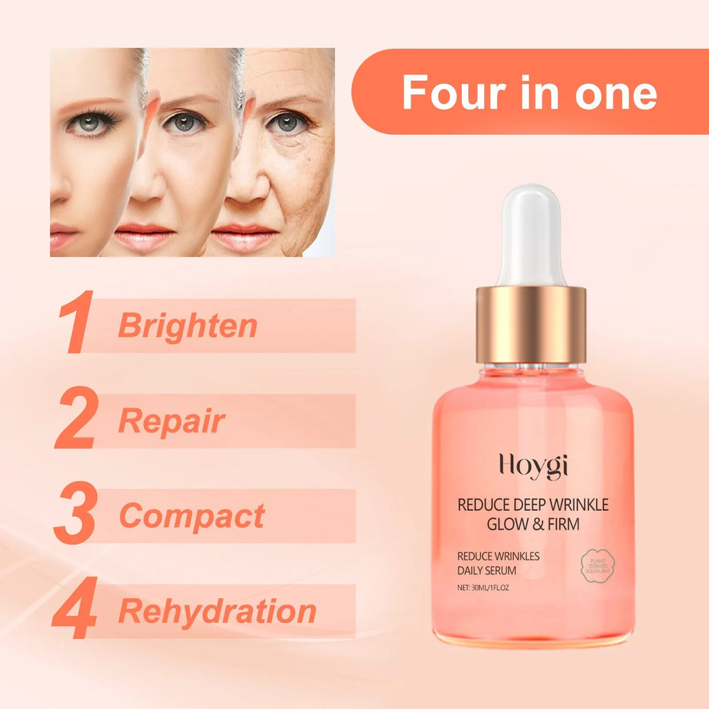 30ml glass bottle of rose essential oil serum with a dropper for facial skincare.