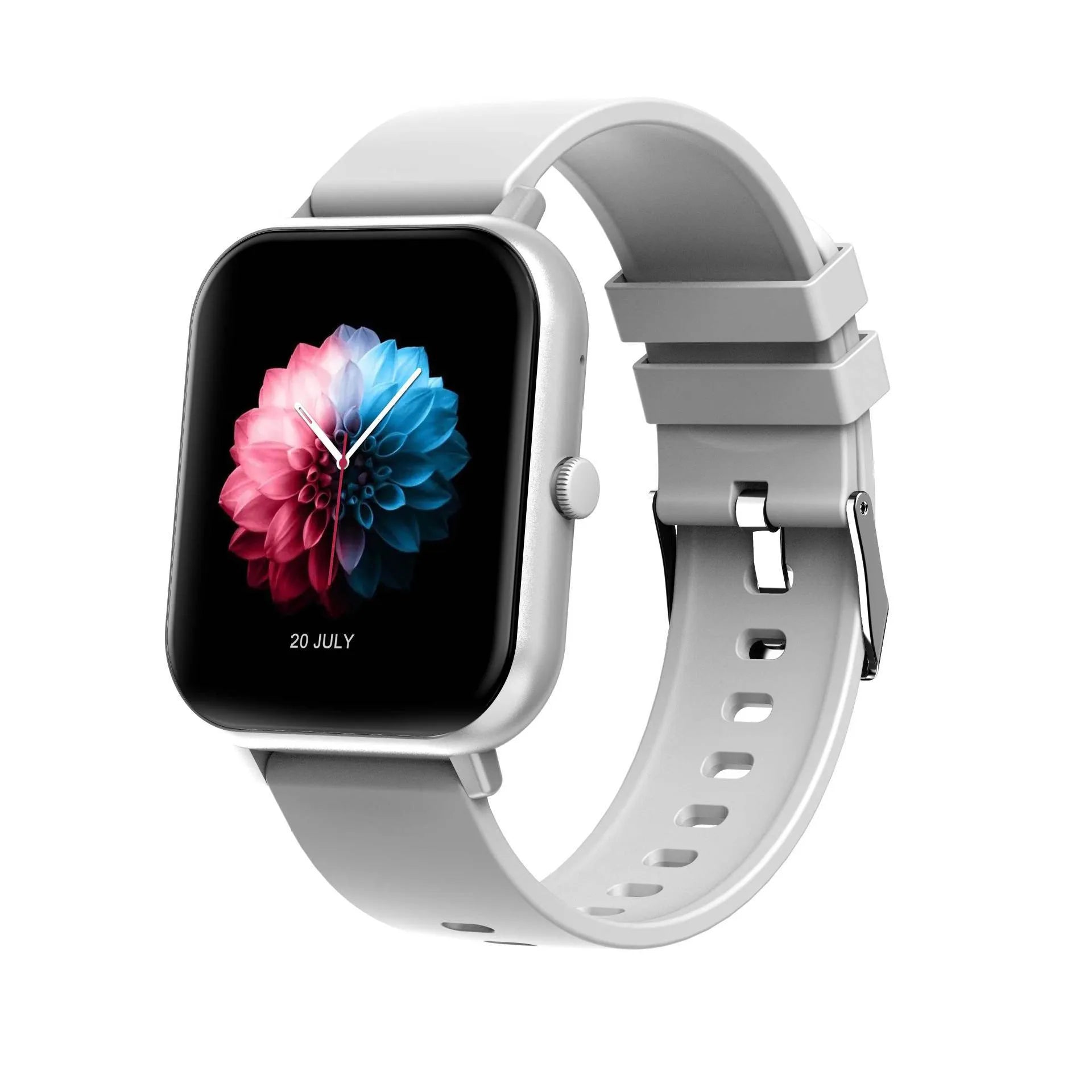 Bluetooth smart watch with AI voice control and heart rate monitoring function in multiple colour options
