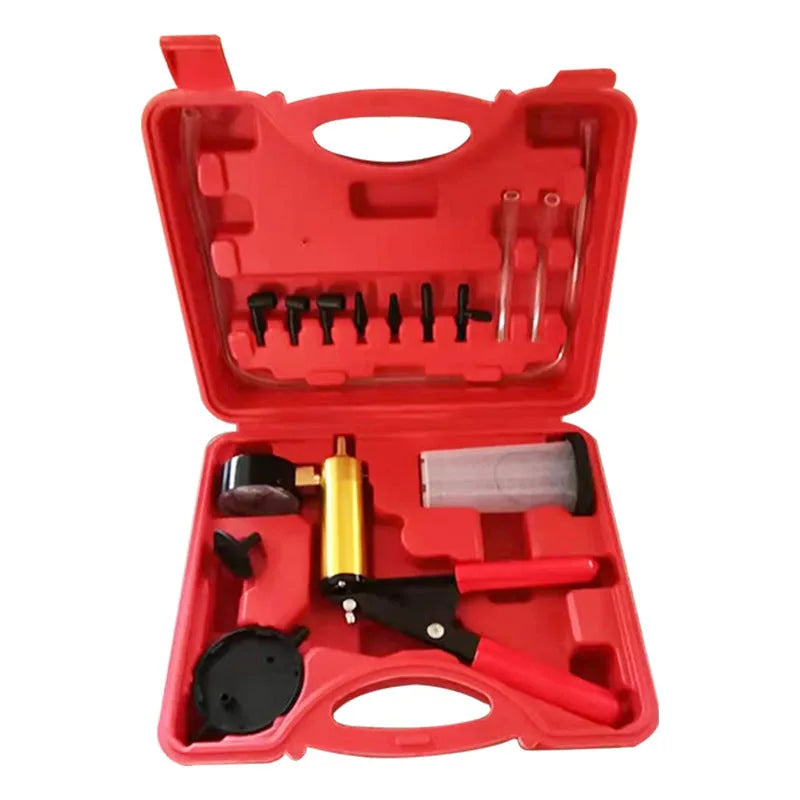 Aluminium alloy manual vacuum air blow gun and suction tool for automotive repair