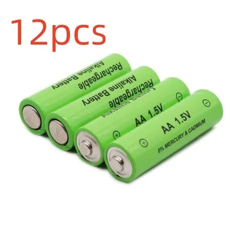 AA alkaline rechargeable battery with 3000mAh capacity and 1.5V voltage.