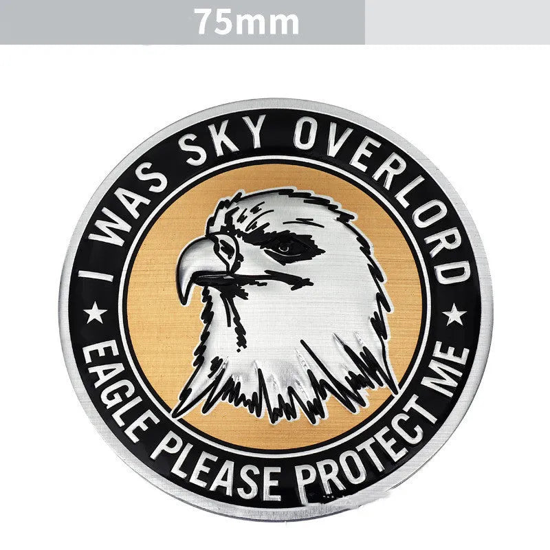 Aluminium car body sticker with animal motif designs for vehicle appearance modification