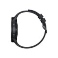 Dual band GPS smart watch with 1.43-inch screen and silicone strap in black, white, or blue colours