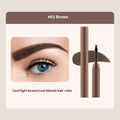 Double-headed eyebrow cream with pencil and powder ends in a choice of five natural colours.