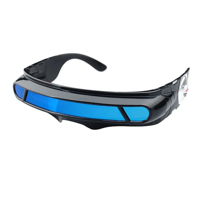 Polarised sports sunglasses with PC frame in three colour options: blue mercury, grey sheet, and red mercury