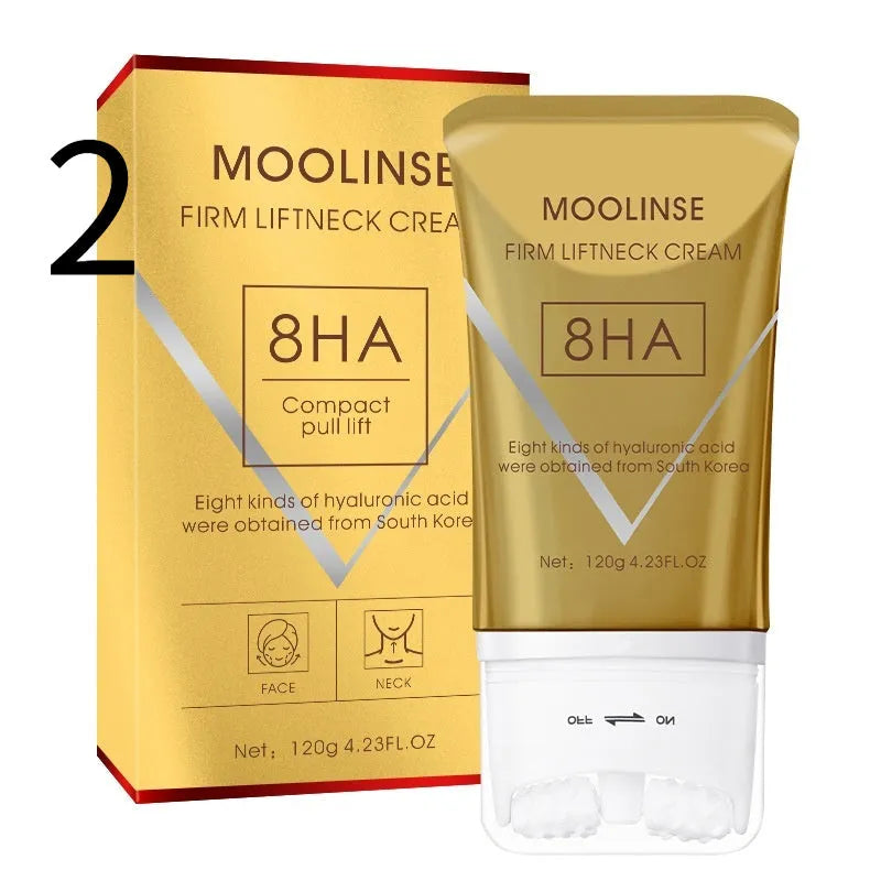 Neck Roller Cream moisturiser for dry skin in medium sample size packaging