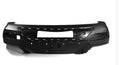 Black plastic universal car bumper for front and rear vehicle protection