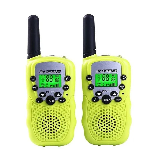 Children's walkie talkie handheld station in various colours with 22-channel capability