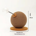 Hemp rope cat scratching board with anti-scratch design and self-hi relieving tumbler feature