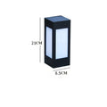 Solar garden light with LED illumination for outdoor courtyards and patios