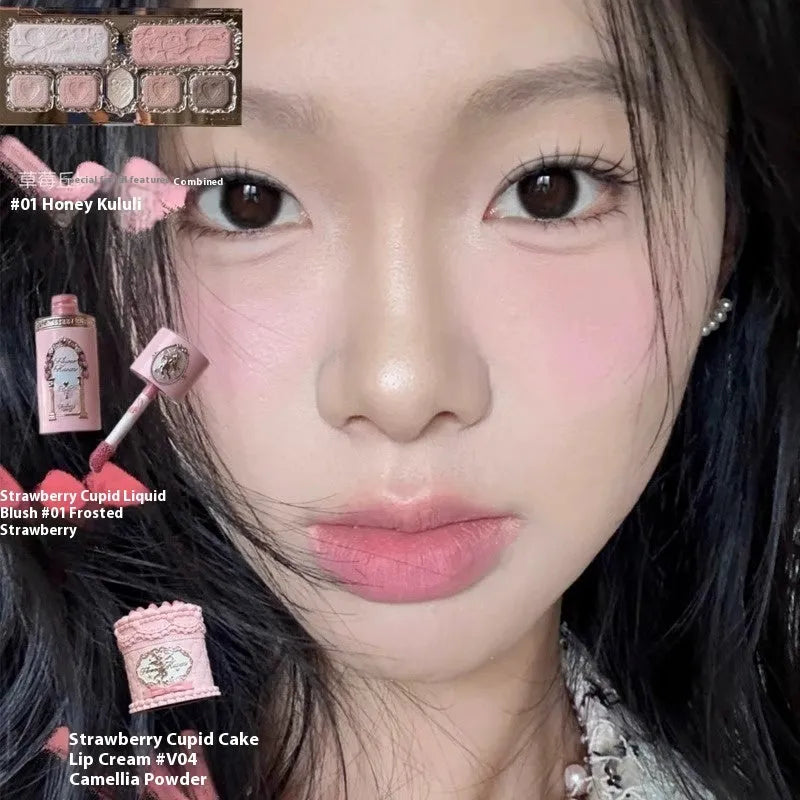 Strawberry Cupid Series Liquid Blush showing six colour options from Blush 01 to Blush 06
