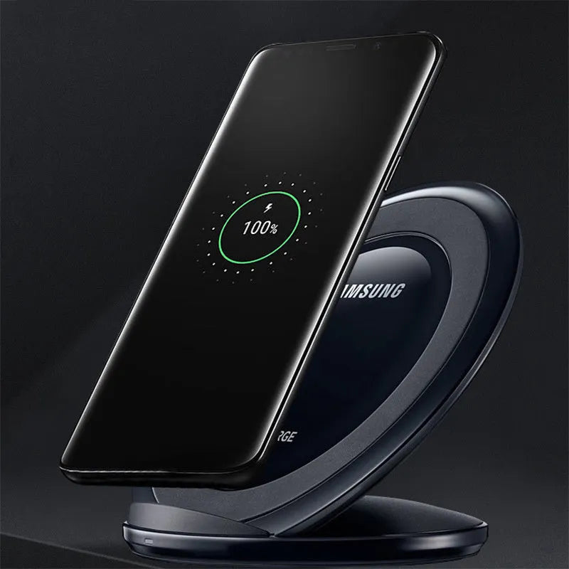S7 model Qi wireless fast charging pad for Samsung Galaxy Note Edge in black or white.