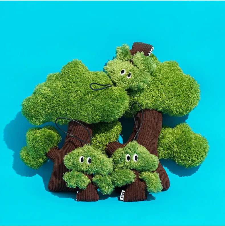 Pine tree shaped cat toy with cat mint element hanging for interactive play