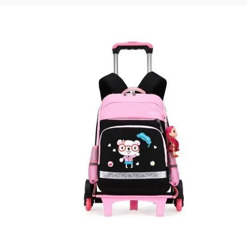 Korean detachable trolley bag made of Oxford cloth, 42cm high, in red colour, for elementary school students