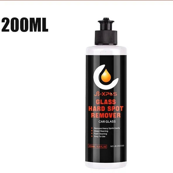 Jar of glass oil film remover cleaning cream for car windshields