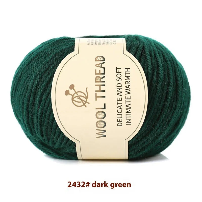Hand knitting wool yarn roll for baby clothes with 10 needle specification in various colours
