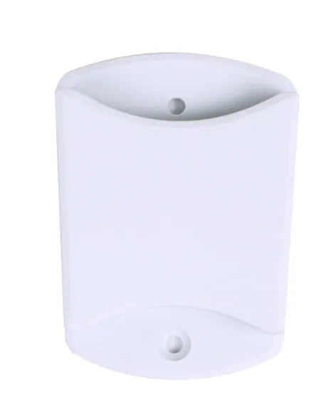 Silver aluminum alloy desktop tablet stand holding a tablet at adjustable angle with white mounting base