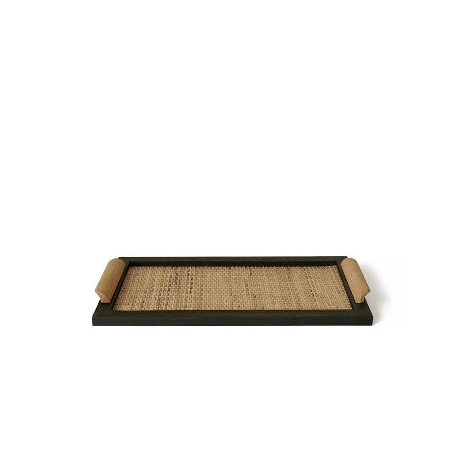 Pine wood dining tray with compartment sections for organised serving