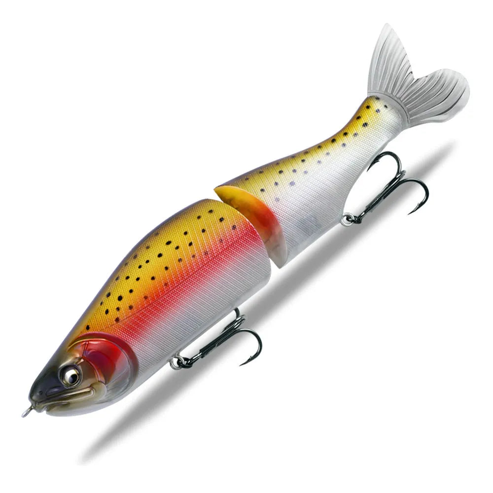 185mm plastic swimming fishing bait for bass available in multiple colours