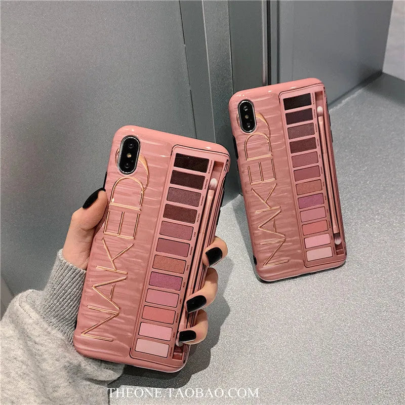 Silicone phone case for iPhone in flesh colour and grey colour options.