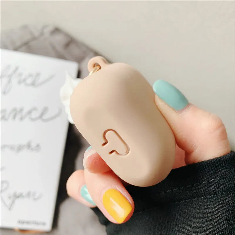 Photo colour cylinder silicone case for Apple AirPods 2 wireless Bluetooth headphones