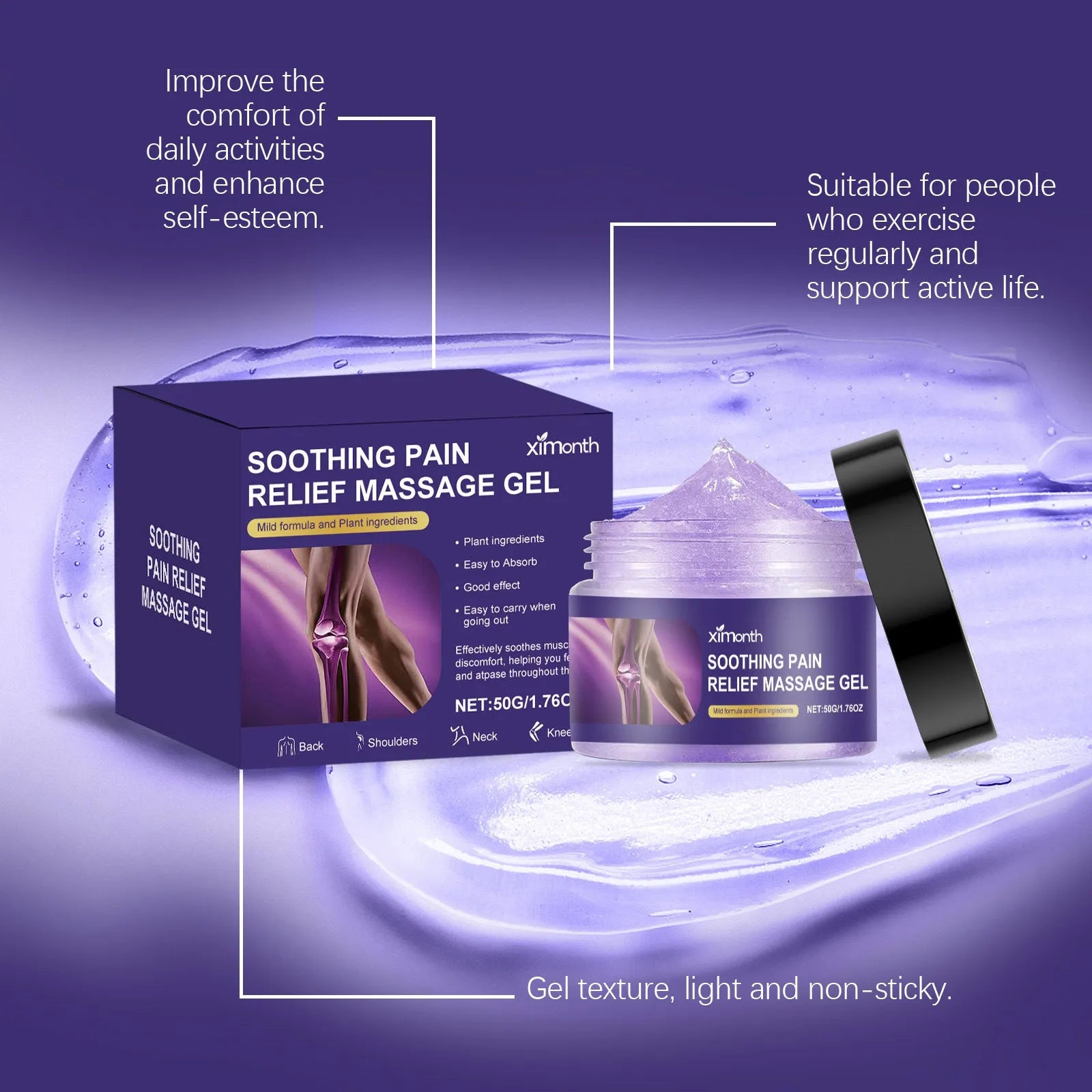 50g tube of joint care gel for muscle and arthritis pain relief