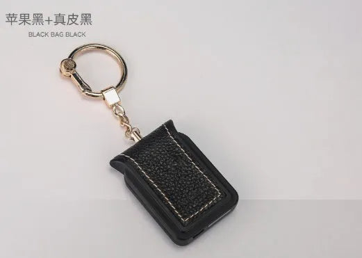 Bluetooth dual SIM adapter keychain for iOS with Nano SIM slot and Micro USB port.