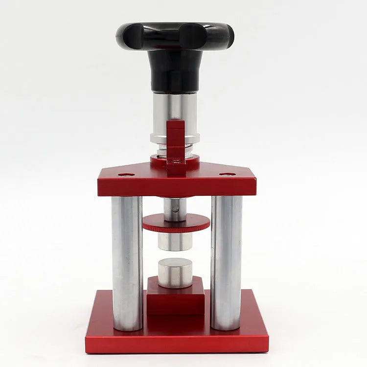 Watch repair spiral cap presser tool with sole pressing machine and 20 plastic moulds for back cover maintenance