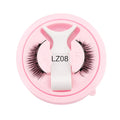 Set of reusable waterproof false eyelashes in natural styles, thickness 0.6mm to 1.1mm.