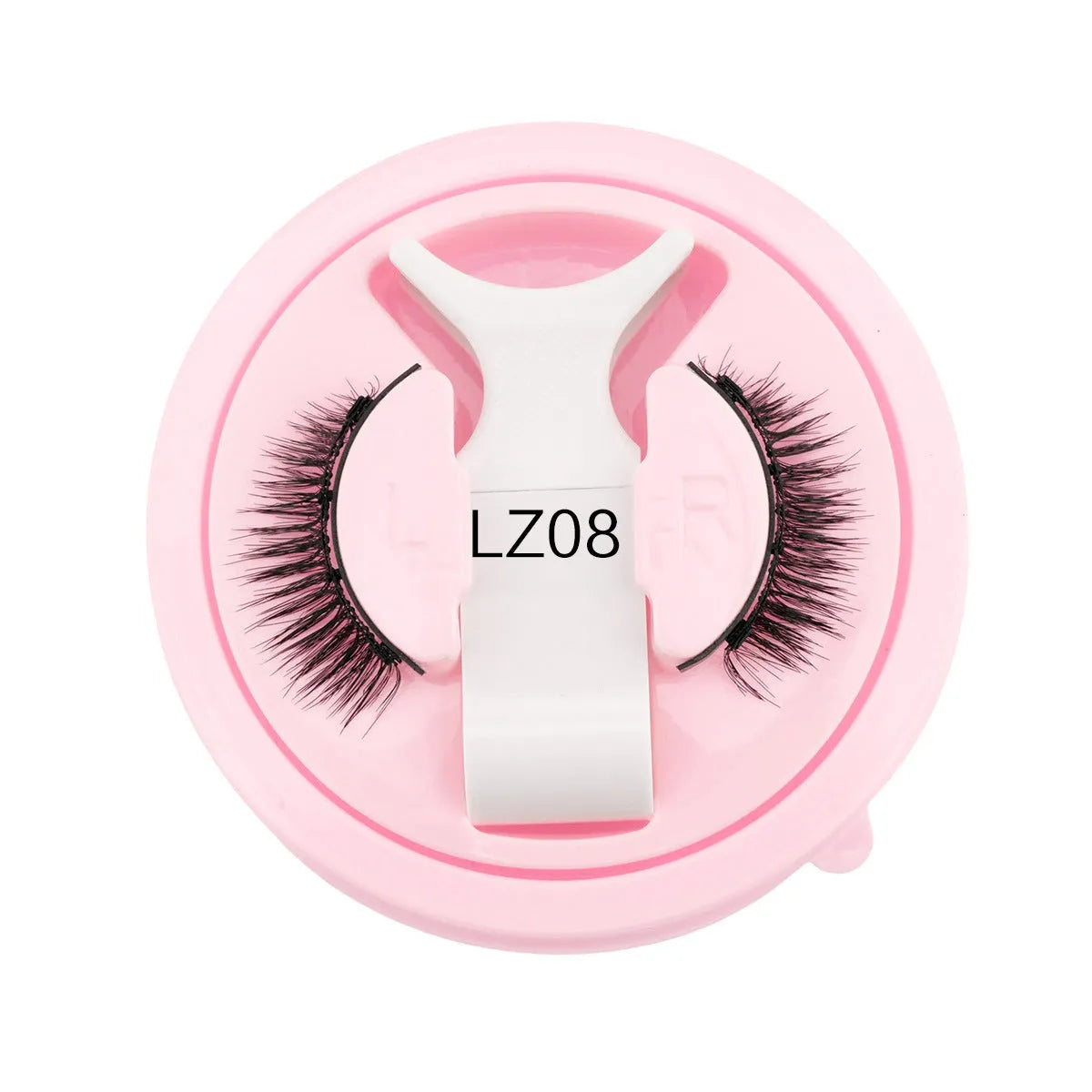 Set of reusable waterproof false eyelashes in natural styles, thickness 0.6mm to 1.1mm.