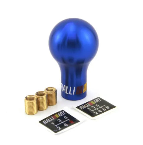 Mitsubishi car gear knob replacement in five colour options showing 7.6cm height