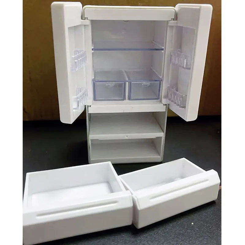 White plastic miniature candy toy model with activated LED lighting feature showing detailed surface texture