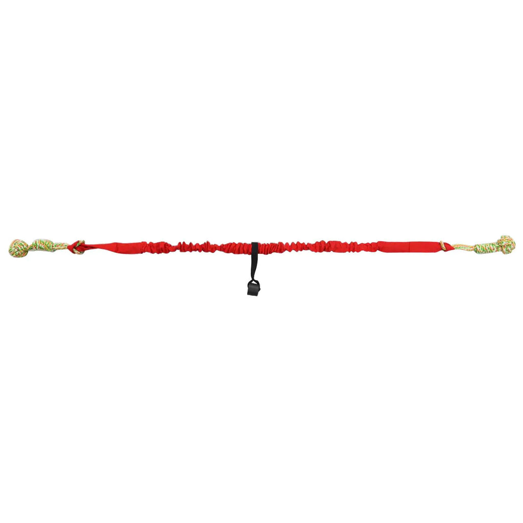 Cotton thread dog tug of war rope toy in black, grey, or red colour options